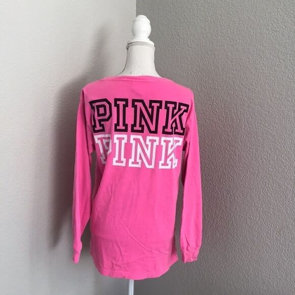 Pink by Victoria’s Secret long sleeve V-neck shirt - Picture 4 of 11